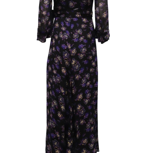 Ganni Purple Wrap Dress - Picture 2 of 4